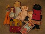Selection of vintage dolls