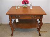 oak library table