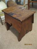 antique shoe shine stool