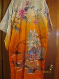 Vintage Satin Embroidered Kimono robe
