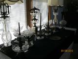 Cut Glass and brass decorative table ware