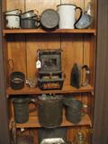 Union kerosene sad iron heater w/ mica screen