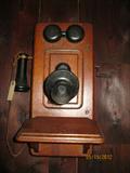 2nd Kellogg oak wall telephone