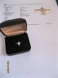 Engagement ring : .65 carat, 18K marquis diamond, VS-1 clarity
See Retail replacement value appraisal next picture