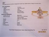 Retail Replacement Appraisal for marquis diamond ring