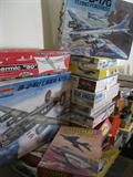 Vintage model airplane kits: Monogram, Testors, Hasegawa, Cleveland, 
more