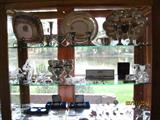 Sterling silver bowls, plates, etc. & crystal items