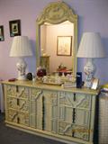 Dresser with mirror, part of Queen bedroom suite
