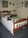 Ethan Allen maple twin bed