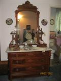 Gorgeous Antique Walnut Dresser with mirror