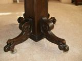 Pedestal of oak dining table