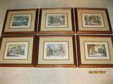 Framed Lithograph prints by Virginia Fouche' renowned Charleston, South Carolina artist