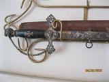 Knights of Columbus sword, sheath & leather case