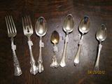 Misc. pieces of sterling flatware incl. Old Master salad fork & spoon
