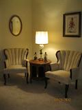Hollywood Regency Channel back chairs