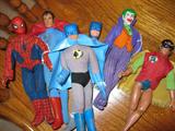 Vintage 1974 Mego Super Heros action figures
