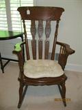 Antique carved splat rocker