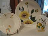 Blue Ridge Sunflower round platter, Edwin Knowles Bowl
