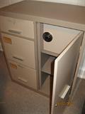Retro metal filing cabinet w/ safe