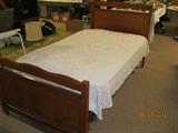 Youth bed, vintage chenille bedspread