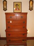 Vintage Maple Chest on Chest
