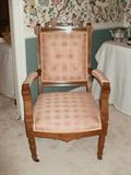 Dogwood Carved Crest Parlor Chair