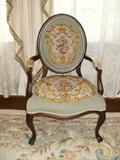 Victorian needlepoint arm chair