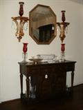 Eagle gold gilt sconces, Thomasville Country French Server