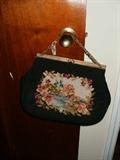 Vintage Needlepoint & petit point purse
