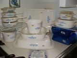 Vintage cornflower Corning Ware