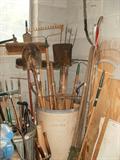 Many yard tools