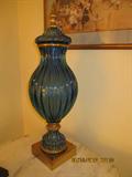 Gorgeous glass urn (originally a lamp)