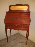 Drop front writing desk w/ mirror