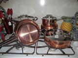 Cuisinart copper cookware set (6 pcs. with lids)