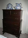 Mahogany Chest on Chest; part of Full Bedroom suite