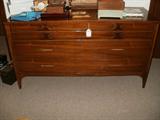 mid century modern walnut dresser