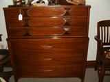1960's Kent Coffey walnut chest of drawers; there is also a dresser