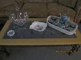Wine decanter w/ glasses, Geisha Girl Lithopane Tea Set.