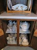 Several sets of vintage china incl. Johnson Bros. "Old English" (some as is) & Pfaltzgraff soup tureen