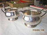 Sterling creamer and sugar