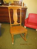 Nice vintage oak rocking chair