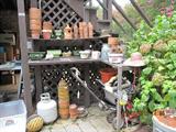 flower pots, yard art, etc.