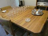 Teak table with 4 chairs