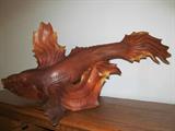 Gorgeous, large hand-carved fish