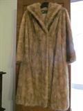 Full length blonde mink coat from Athens, Greece