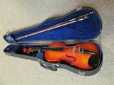 Violin in case with bow