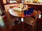 West Elm Retro look chairs, 60's vintage table