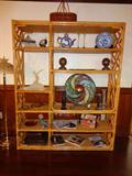 Bamboo bookcase/room divider