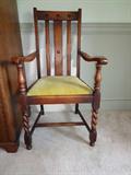 Barley twist arm chairs