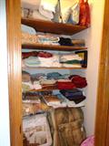 Lots of linens, comforter sets, etc. (Consignment from Professional Staging
Co.)